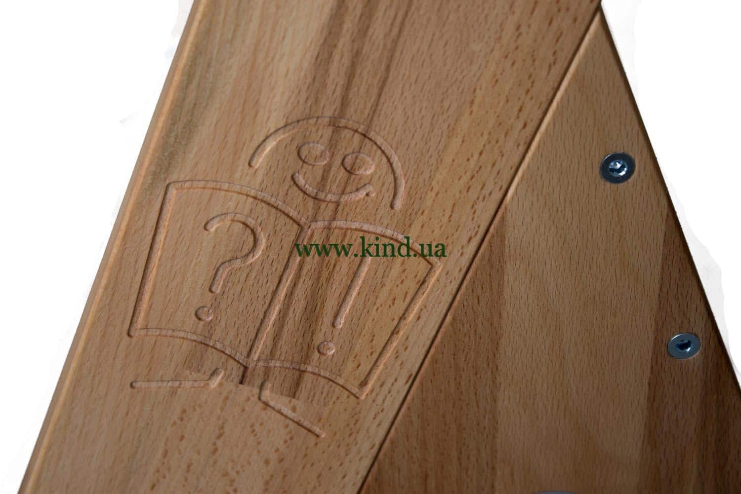 Деталь деревянной парты Деталь деревянной парты