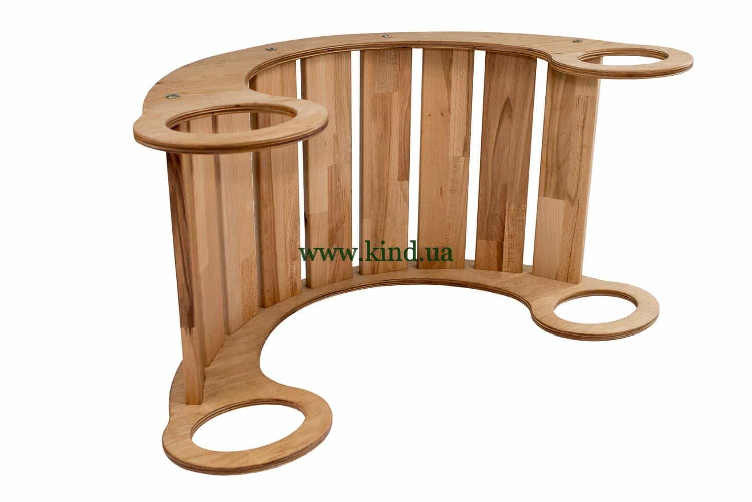 Деревянная горка качалка натур Деревянная горка качалка натур