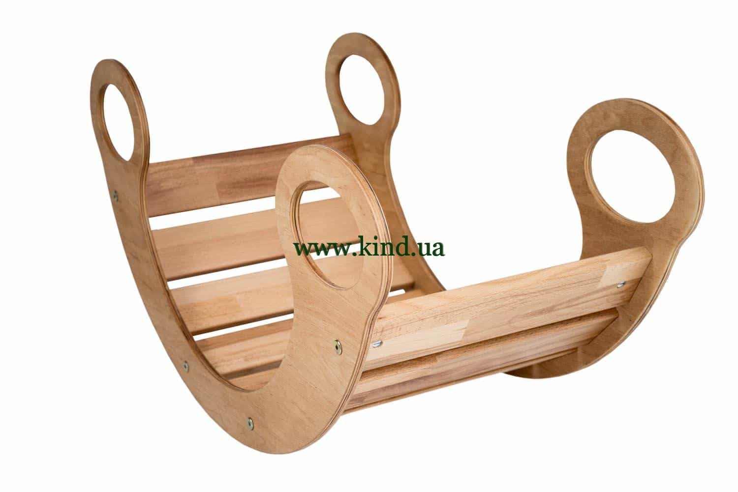 Горка качалка из дерева бука и берёзы Горка качалка из дерева бука и берёзы