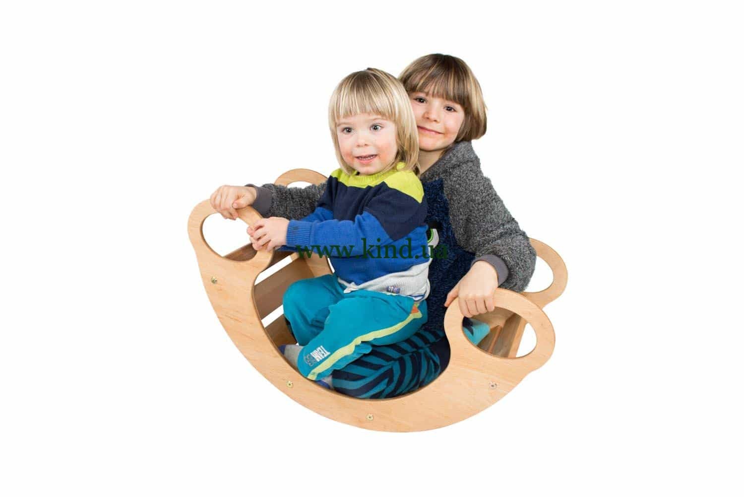 Горка качалка с детьми Горка качалка с детьми