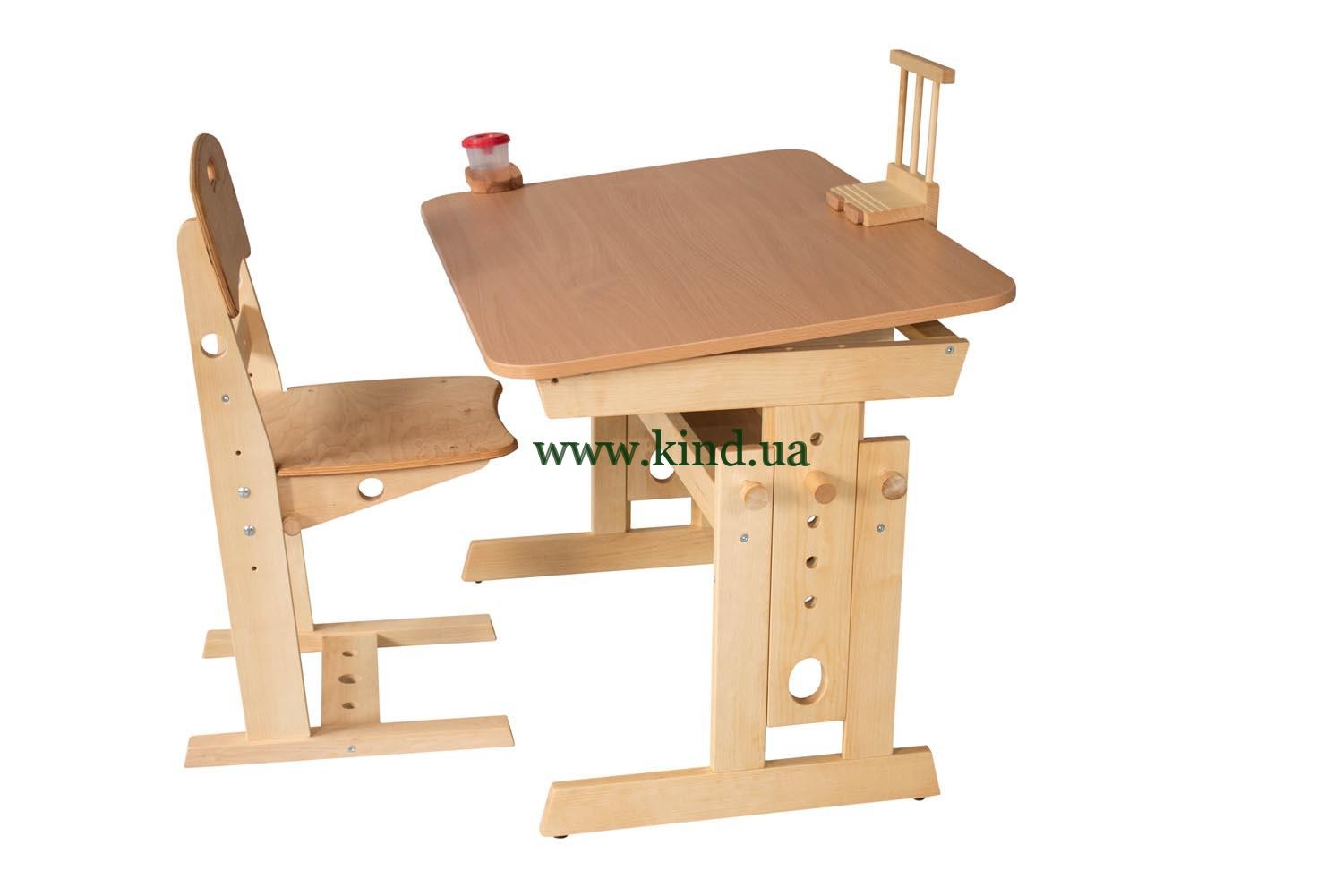 komplekt_parta_so_stulom Парта со стулом из дерева