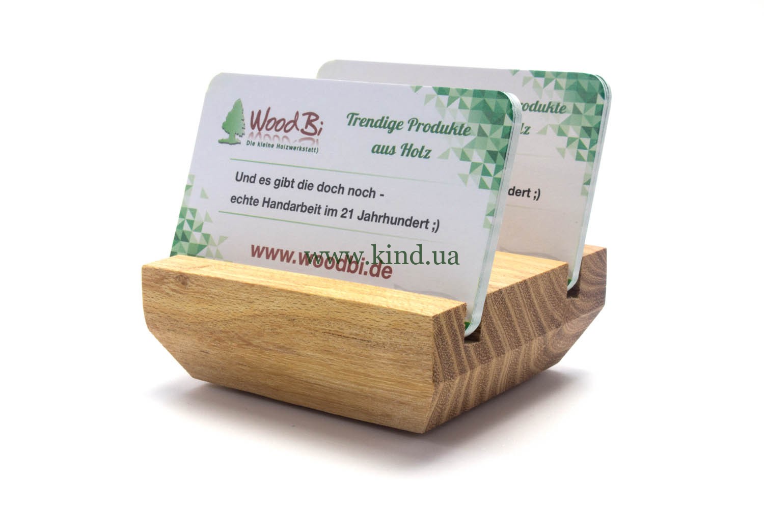 Schöner Visitenkartenständer aus Holz