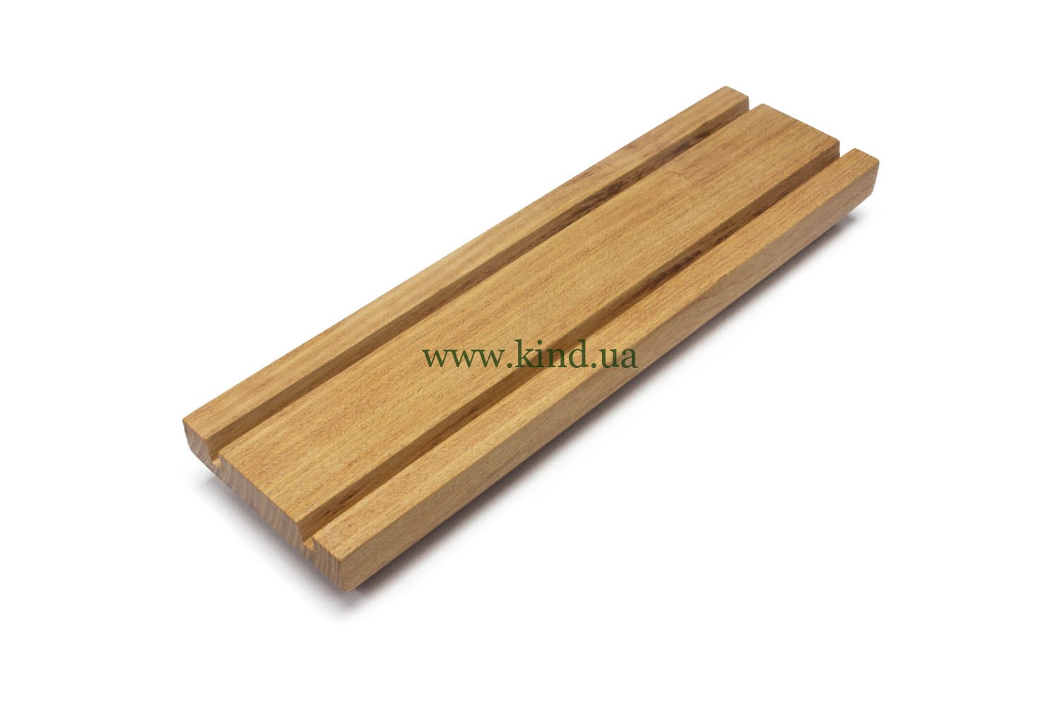 Visitenkartenständer aus Holz Doppelreihe