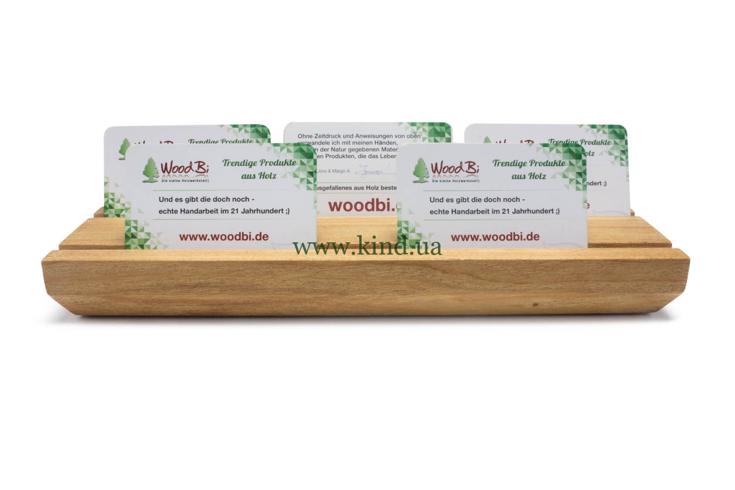 Visitenkartenständer aus Holz Großhandel