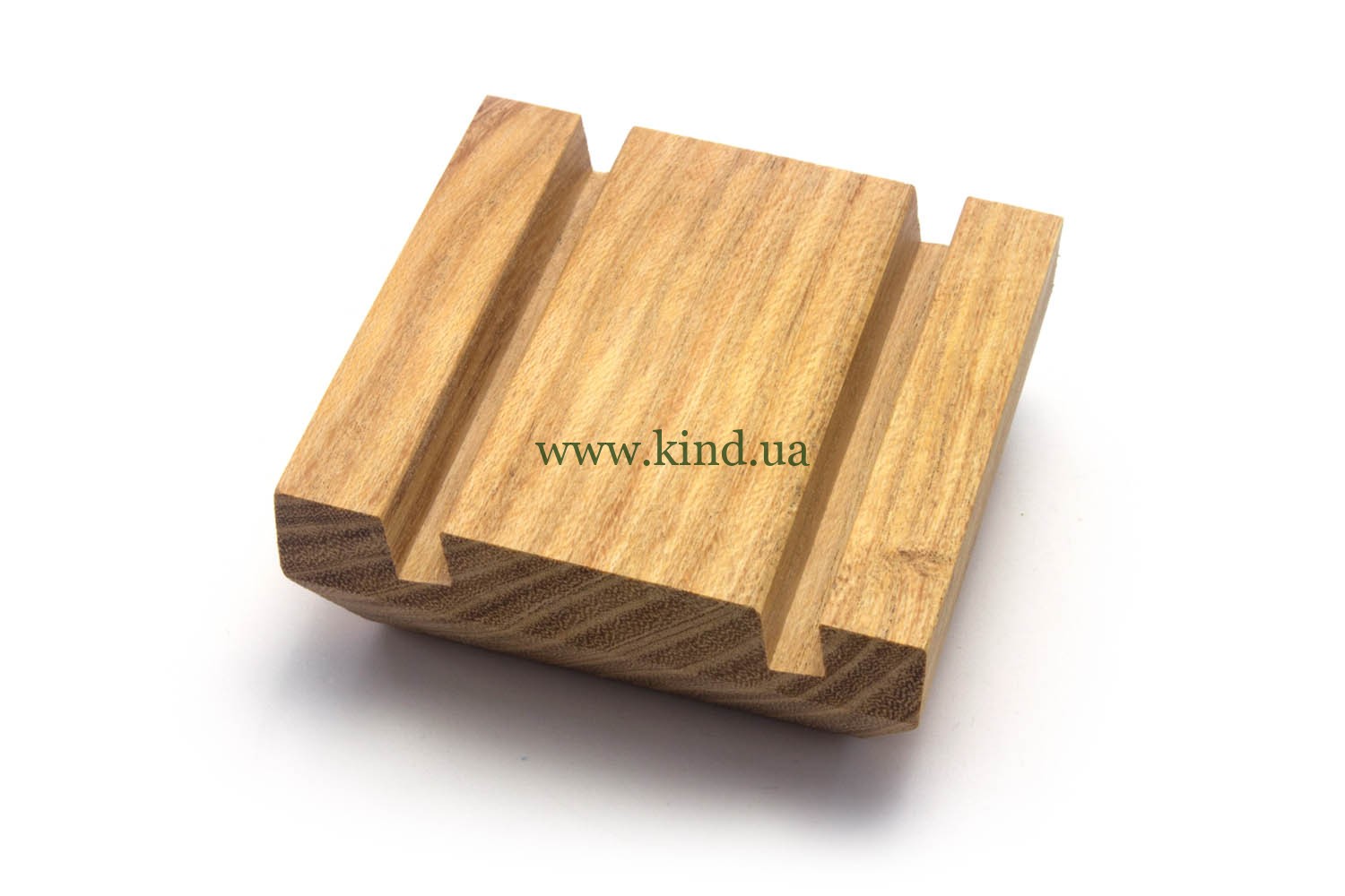 Visitenkartenständer aus Holz für 30 Karten