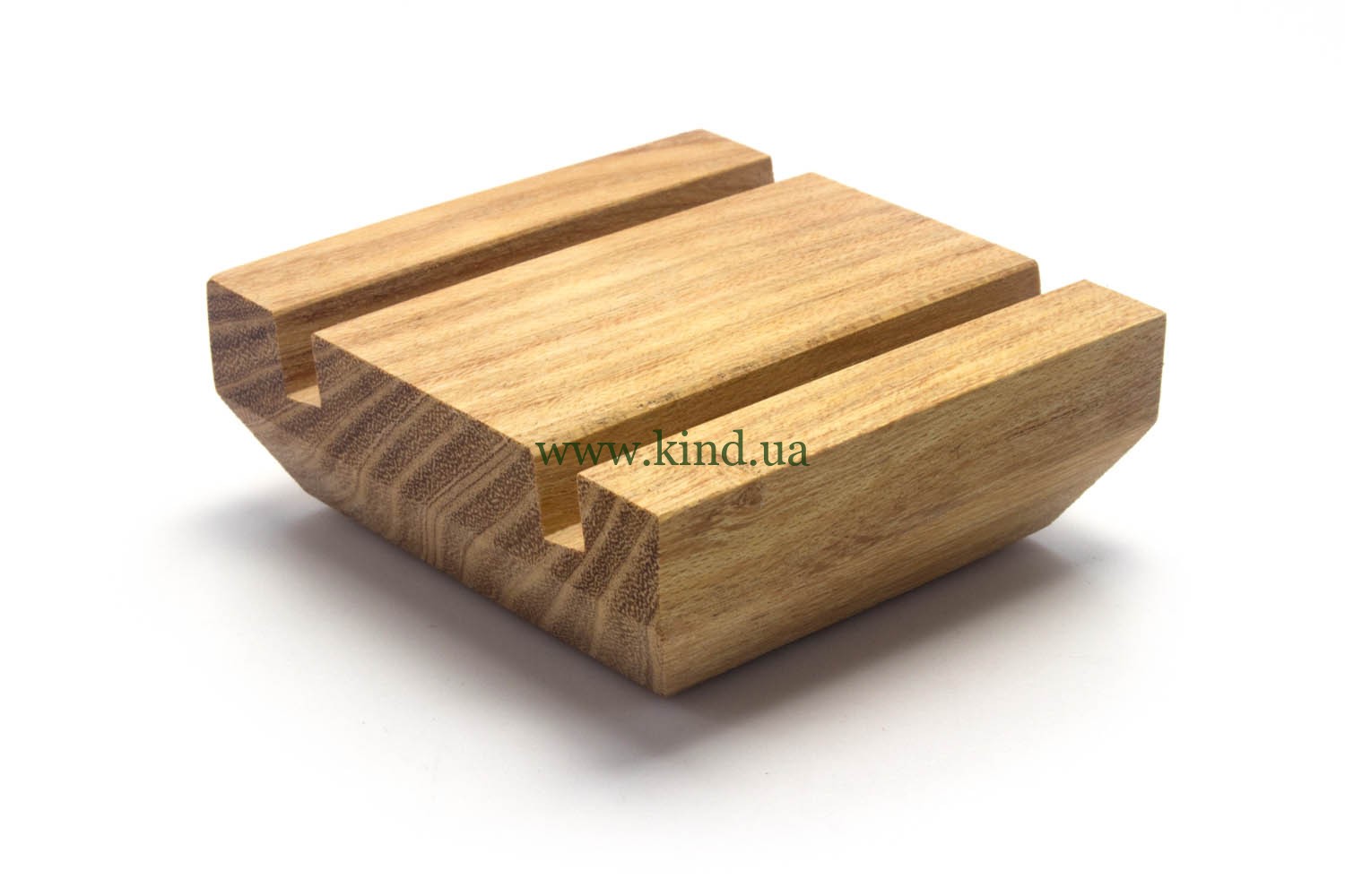 Visitenkartenständer aus Rosenholz doppelreihe