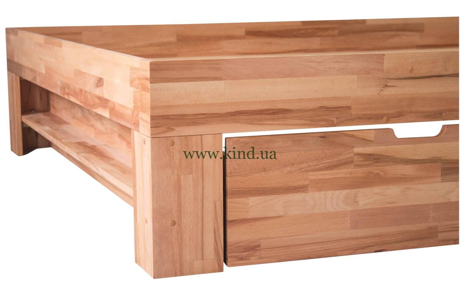 деревянные выдвижные ящики с кроватью