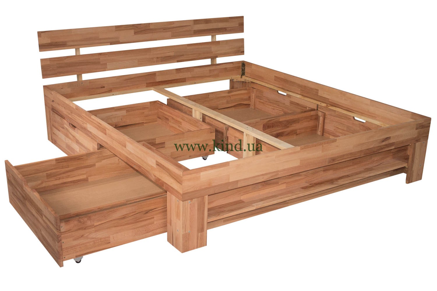 высокая кровать с выдвижными ящиками 4 ящика