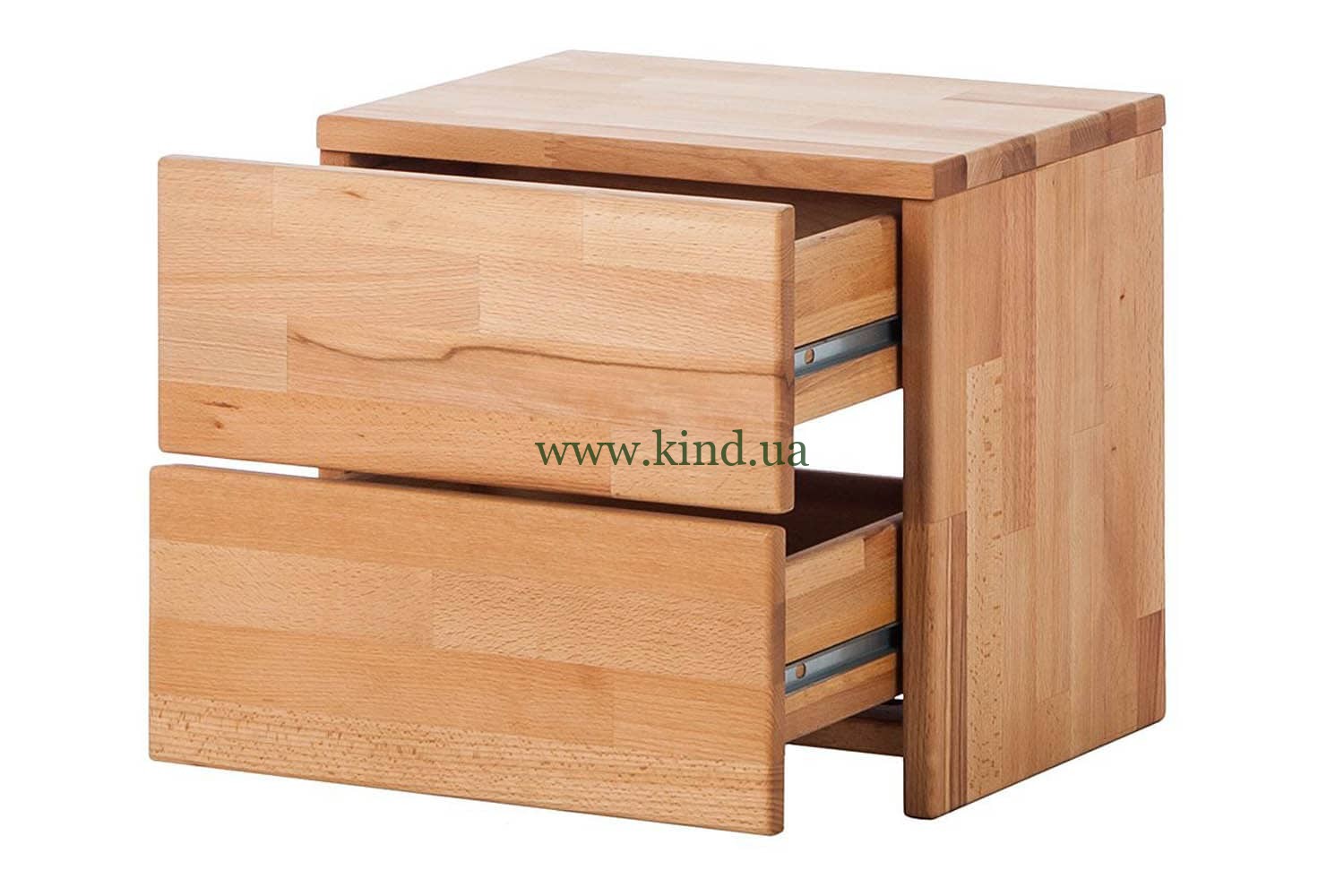 прикроватная тумбочка с двумя ящиками