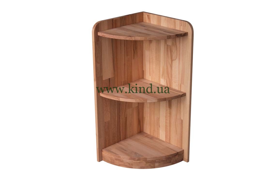 Угловой стеллаж из дерева купить
