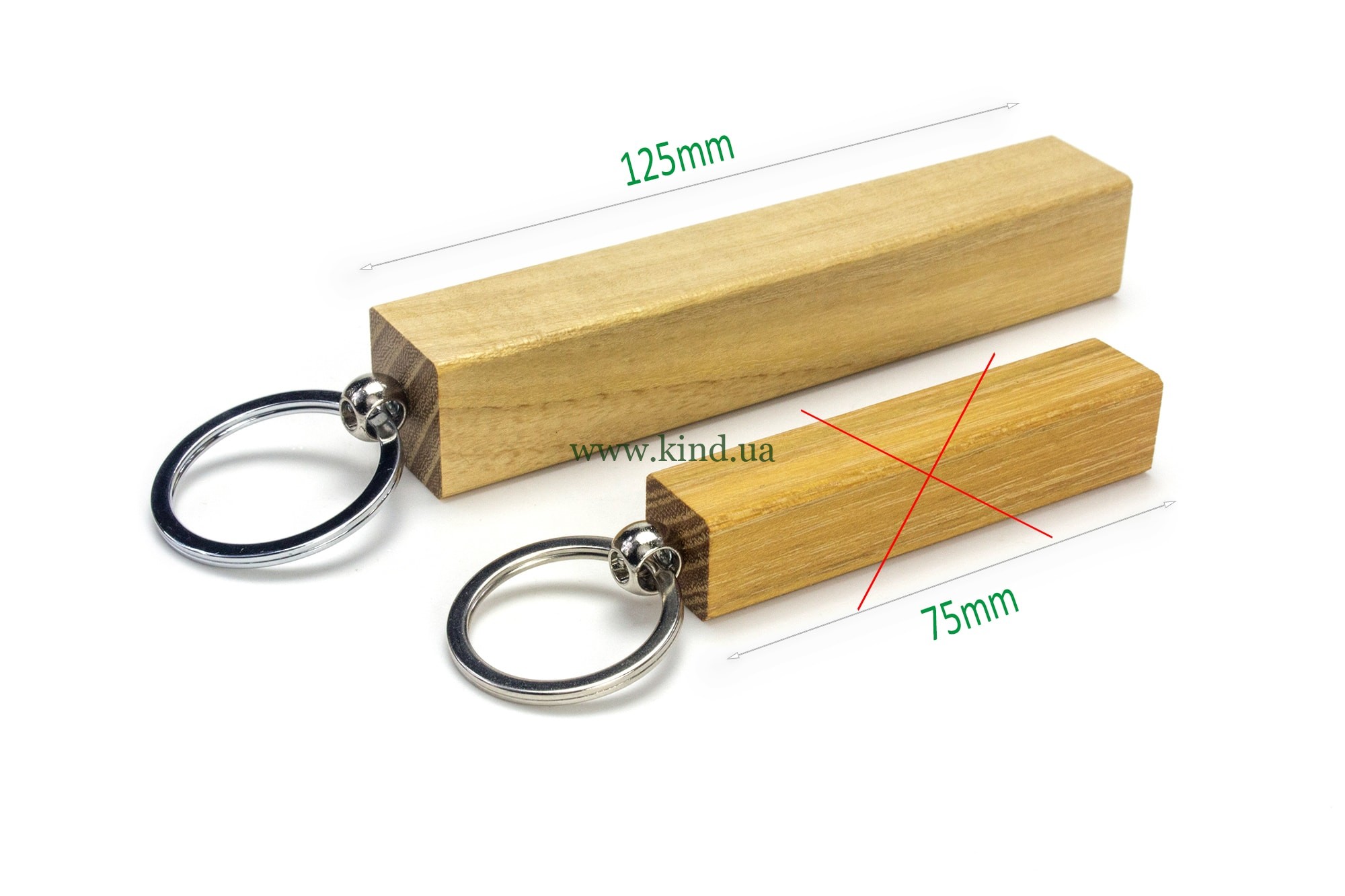 Большой брелок в сравнении