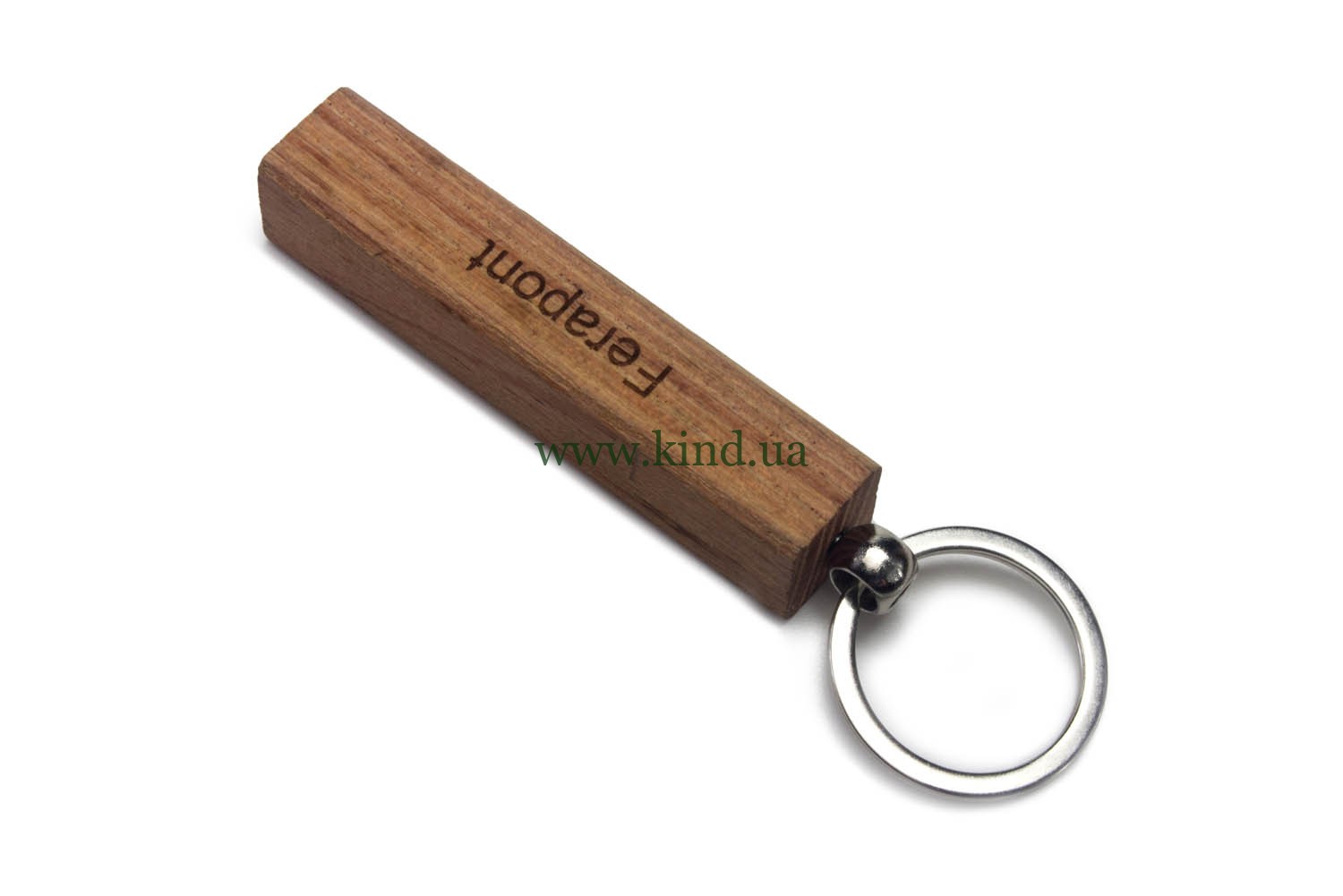 деревянный брелок с текстом
