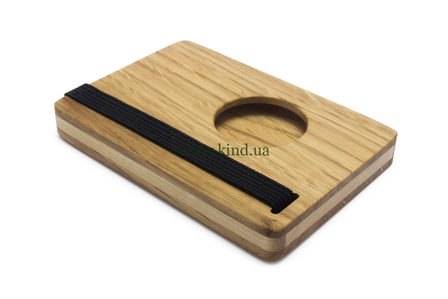 деревянный футляр для визитных карт из дуба