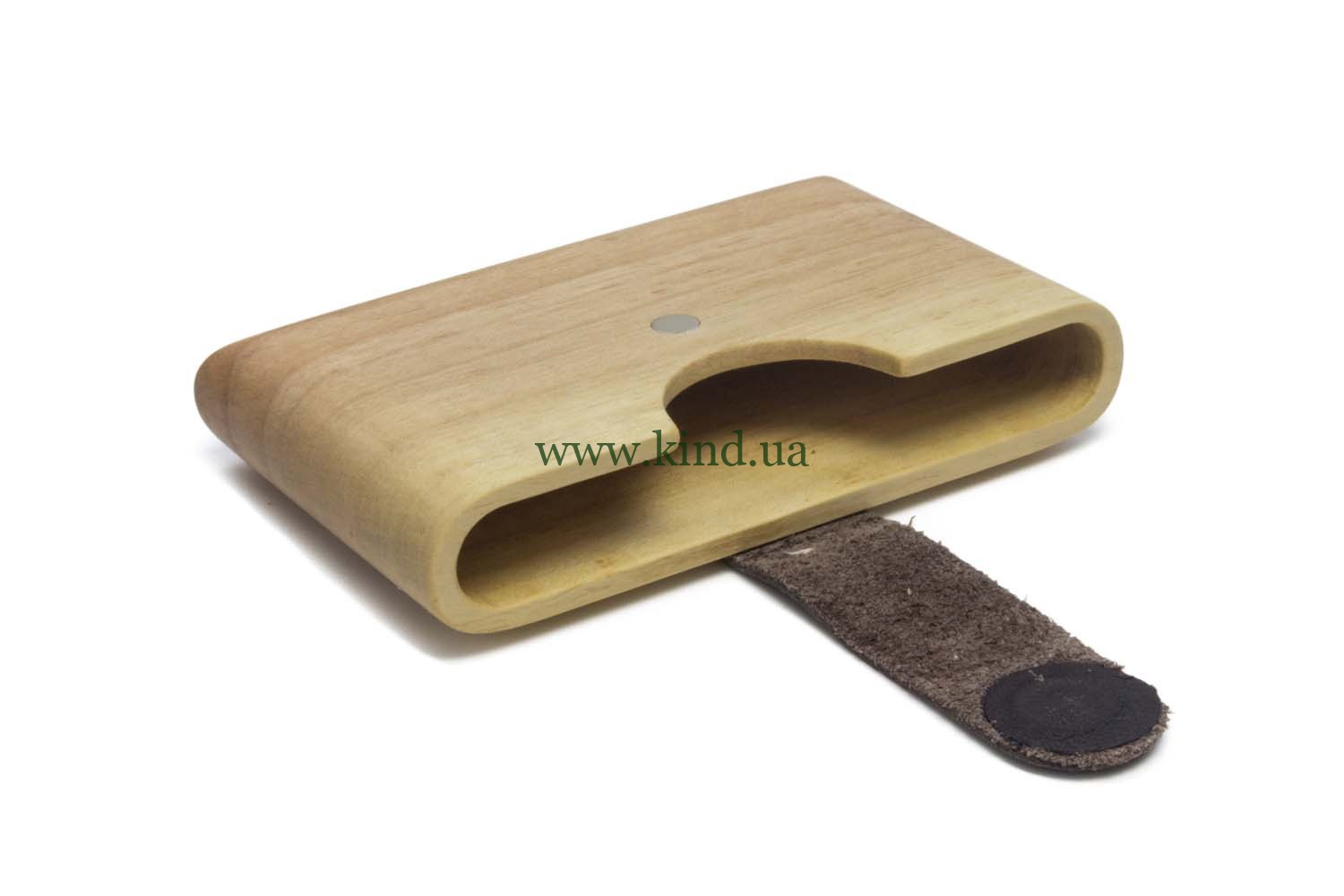 деревянный кошелёк из ореха для карт