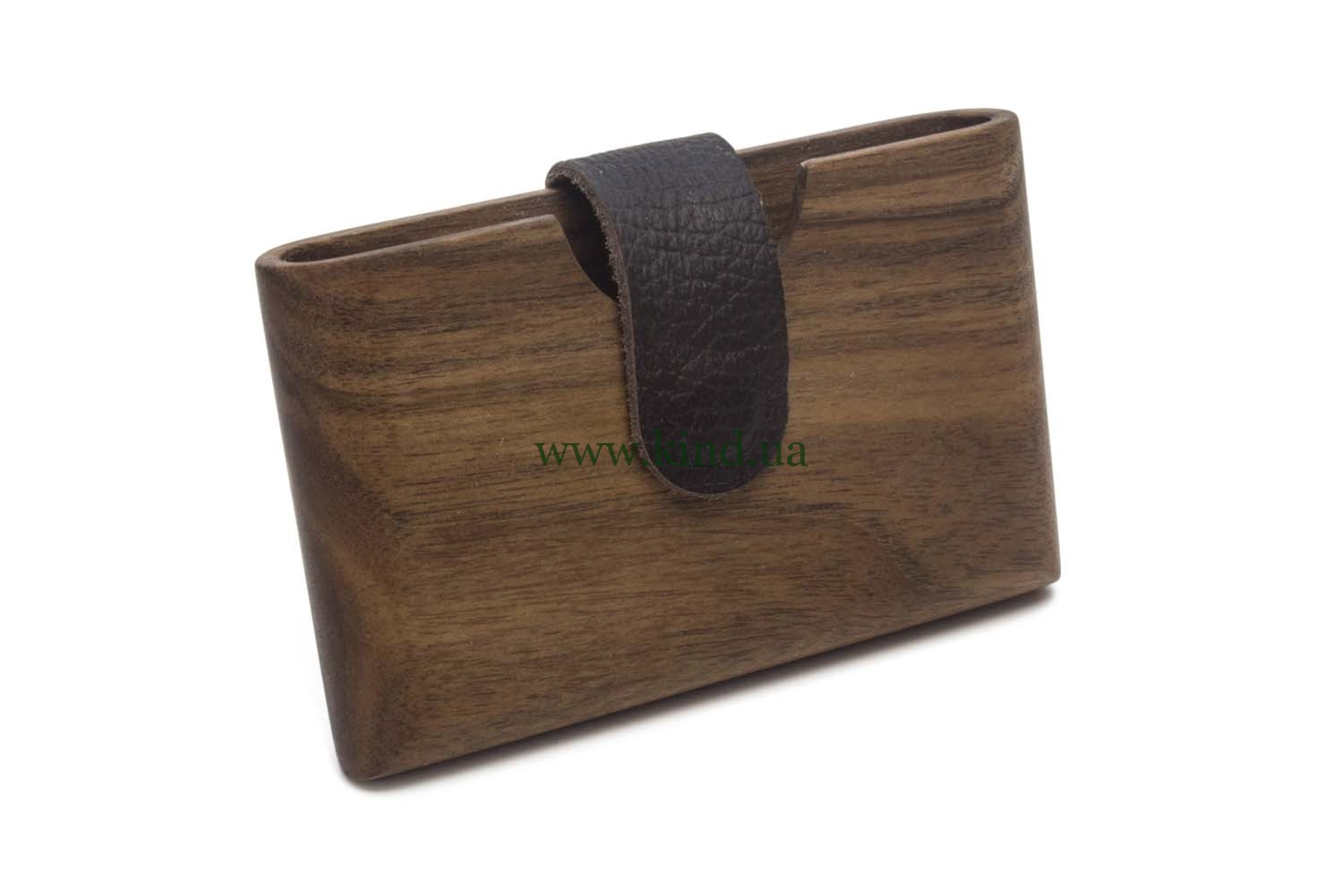 деревянный кошелёк современный