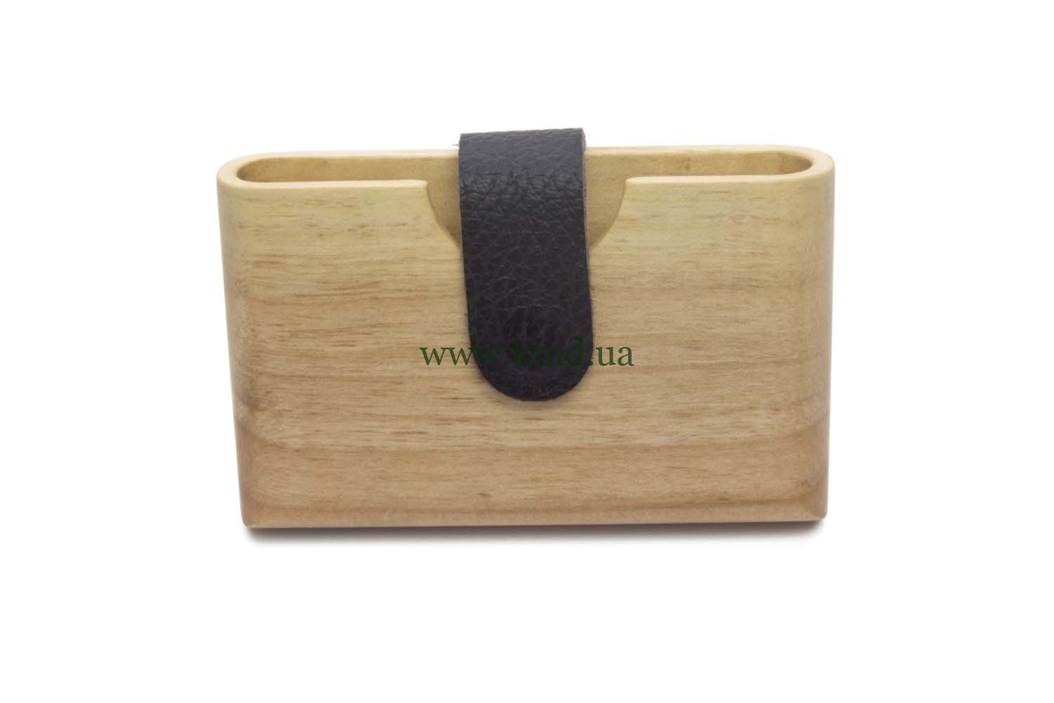 деревянный кошелёк светлый орех