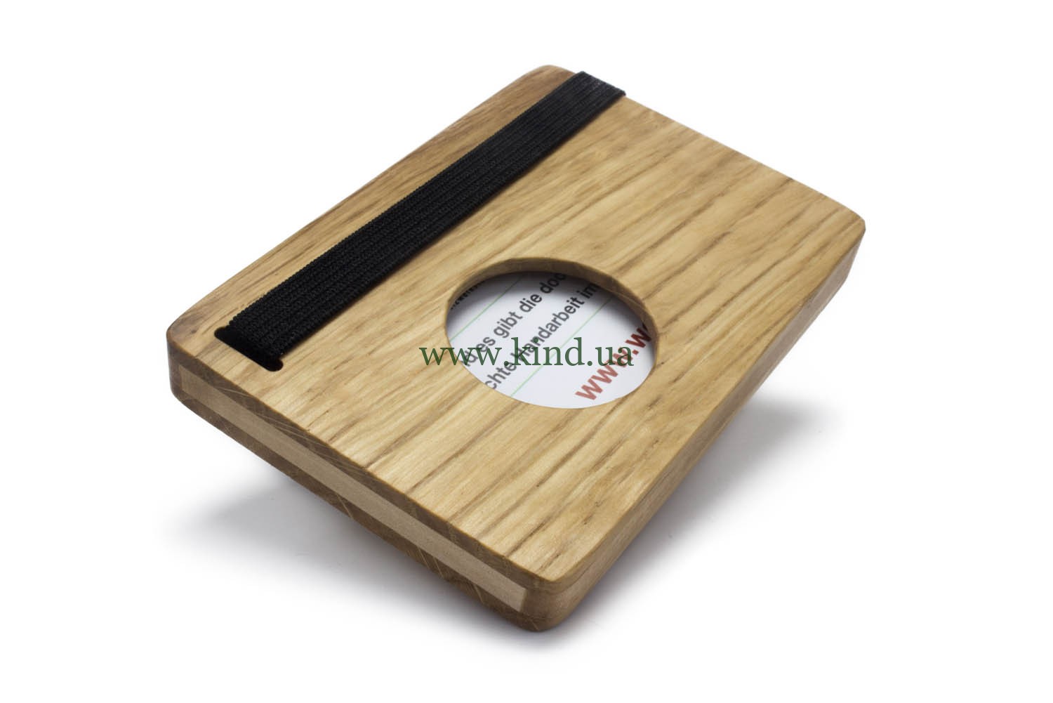 футляр для визитных карт дуб