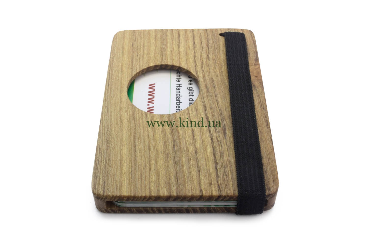 футляр для визитных карт из акации