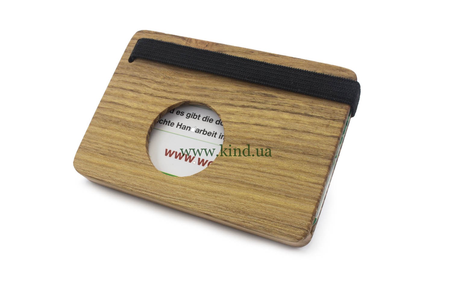 футляр для визитных карточек акация