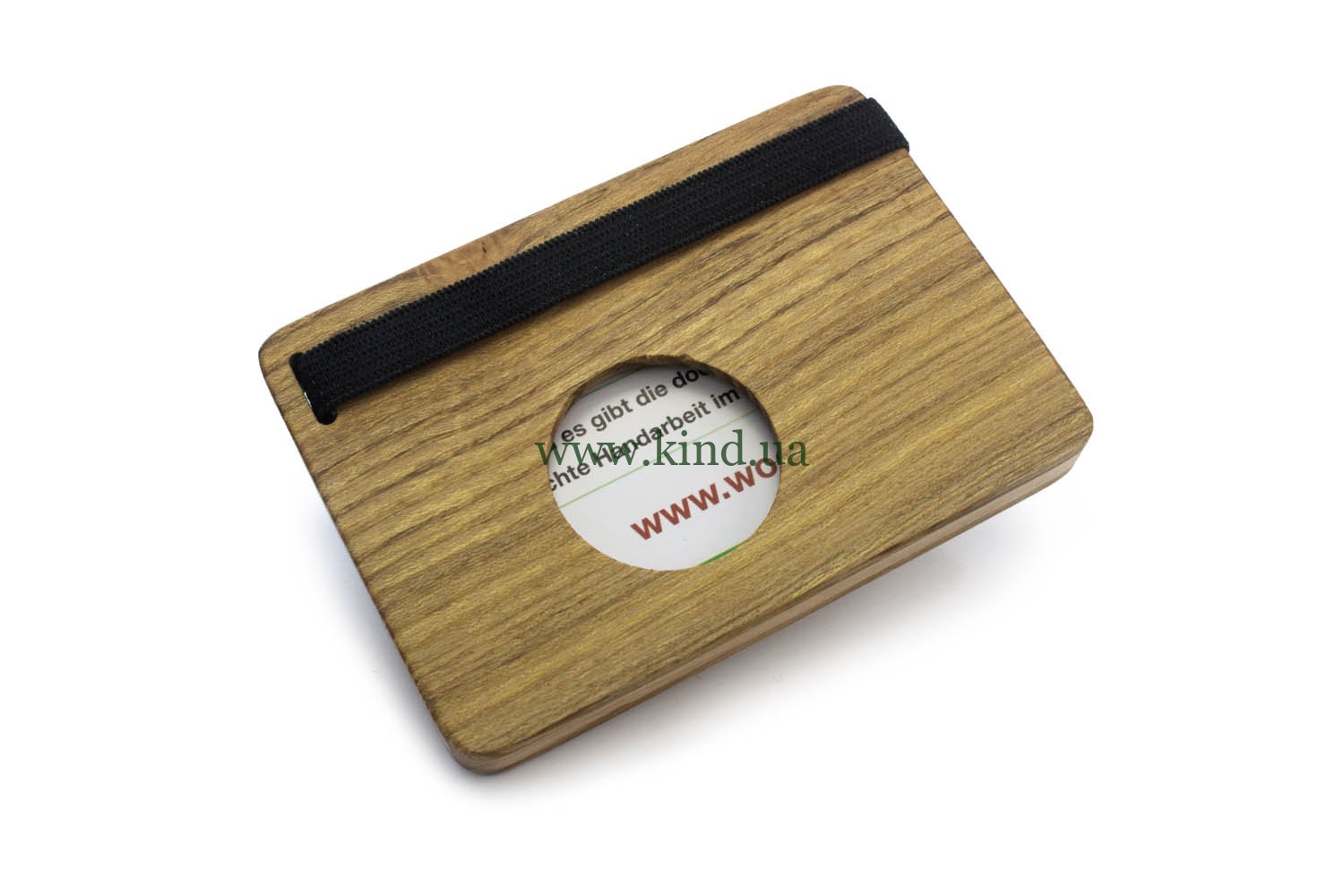футляр из дерева для кредитных карт
