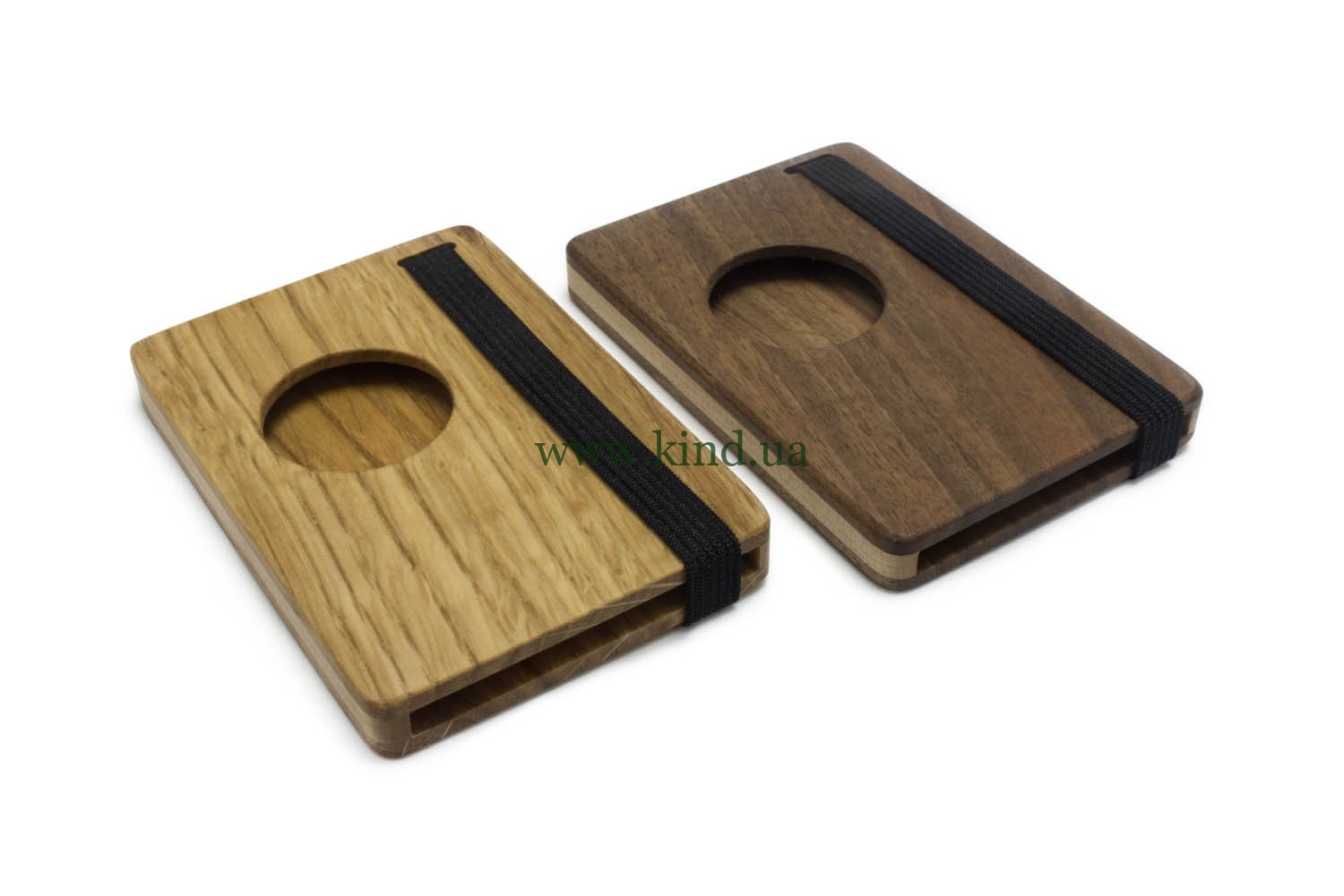 футляры для визиток из разных пород дерева