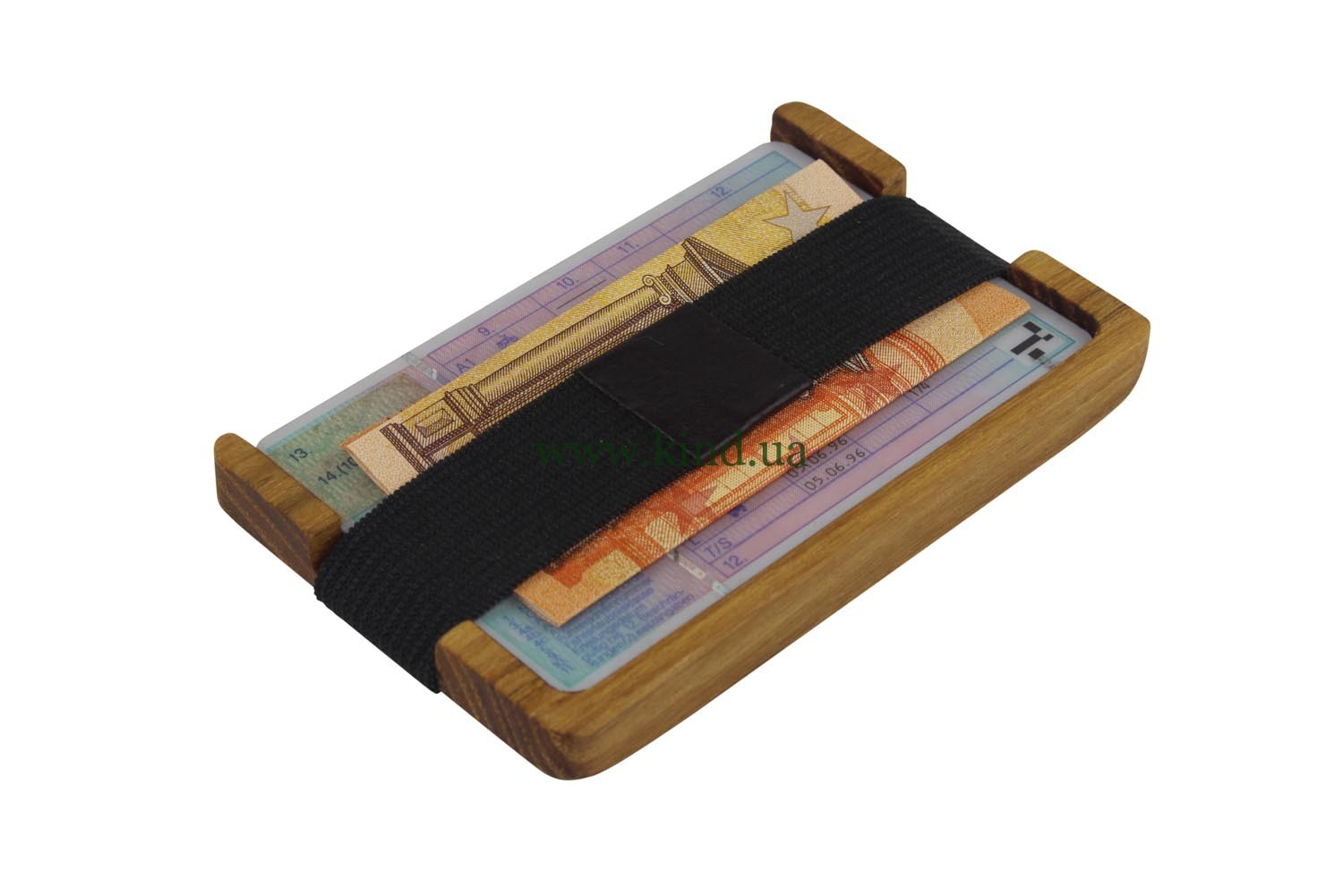 кошелёк из дерева для визиток