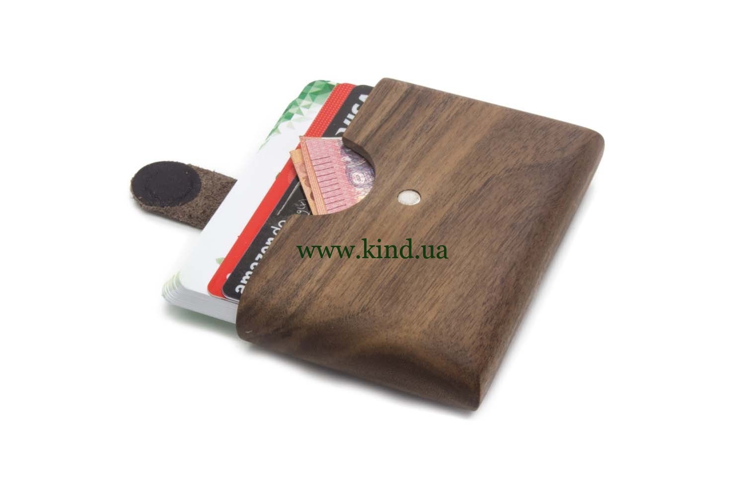 кошелёк из дерева на застёжке