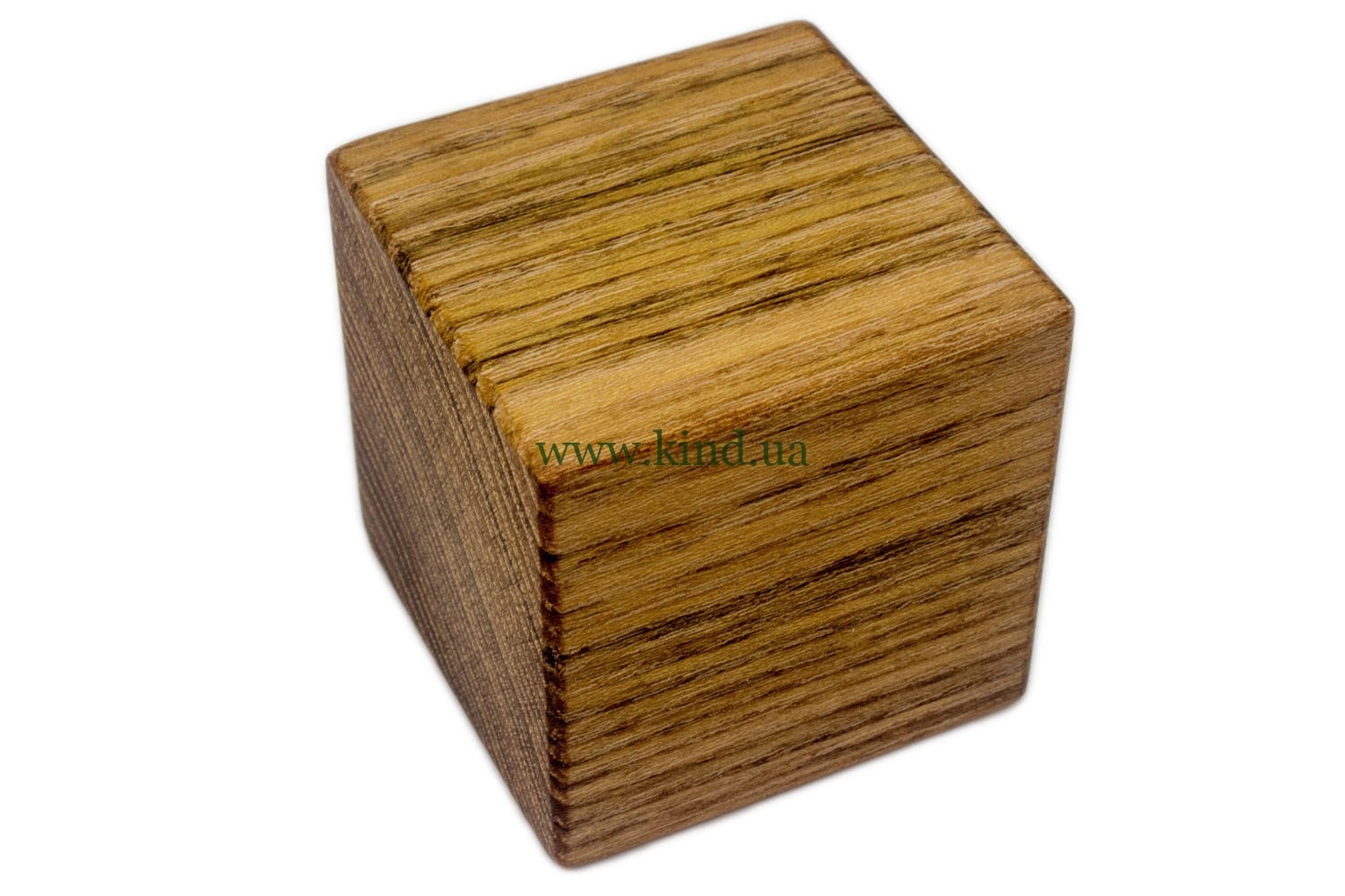 деревянный кубик шлифованный акация 2